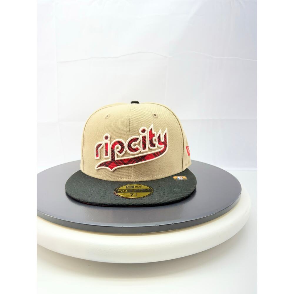 New Era Portland Trail Blazers 2023 City Edition Plaid 59FIFTY Fitted Hat 7 1/8
